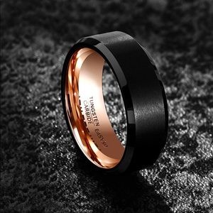 Black Tungsten Ring - Men’s Size 8.5